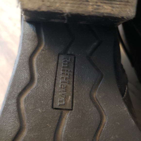 Ruff Hewn Dikson Black Buckled Ankle Boot - Picture 6 of 12